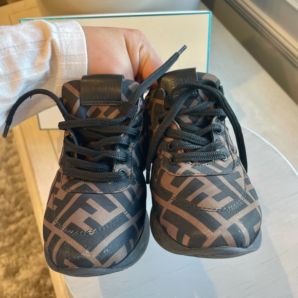 Fendi Beige Neoprene Trainers - Picture 4 of 7